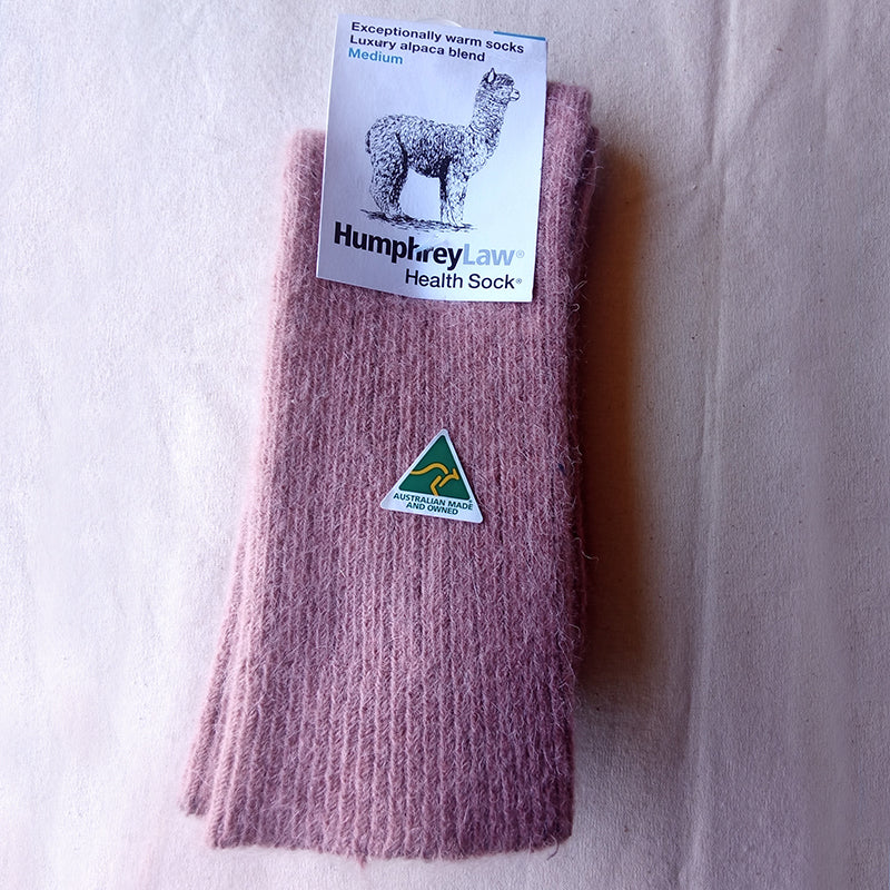 Style 01C Sock, Alpaca, exceptionally warm, ribbed thicker health socks