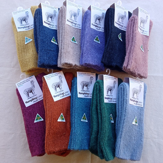 Style 01C Sock, Alpaca, exceptionally warm, ribbed thicker health socks